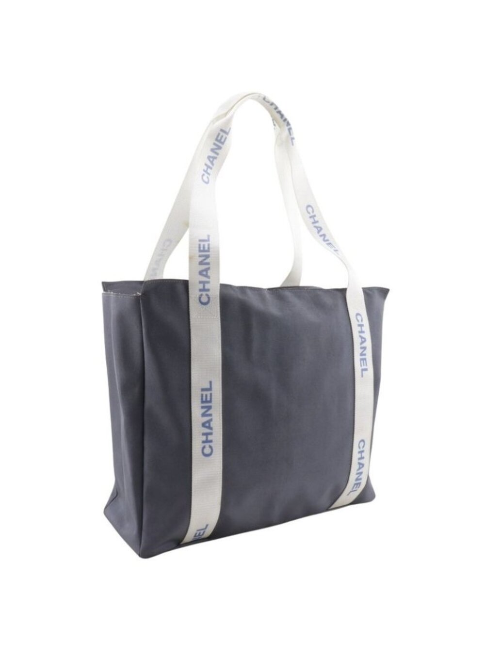 Chanel Sportsline Logo Nylon Gray Tote - Picture 3 of 10
